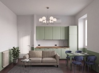 Milano living area, design render